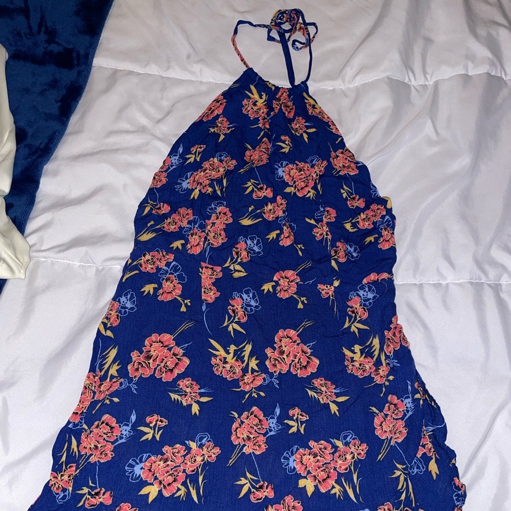 O’NEILL Floral Halter Neck Backless Mini Dress